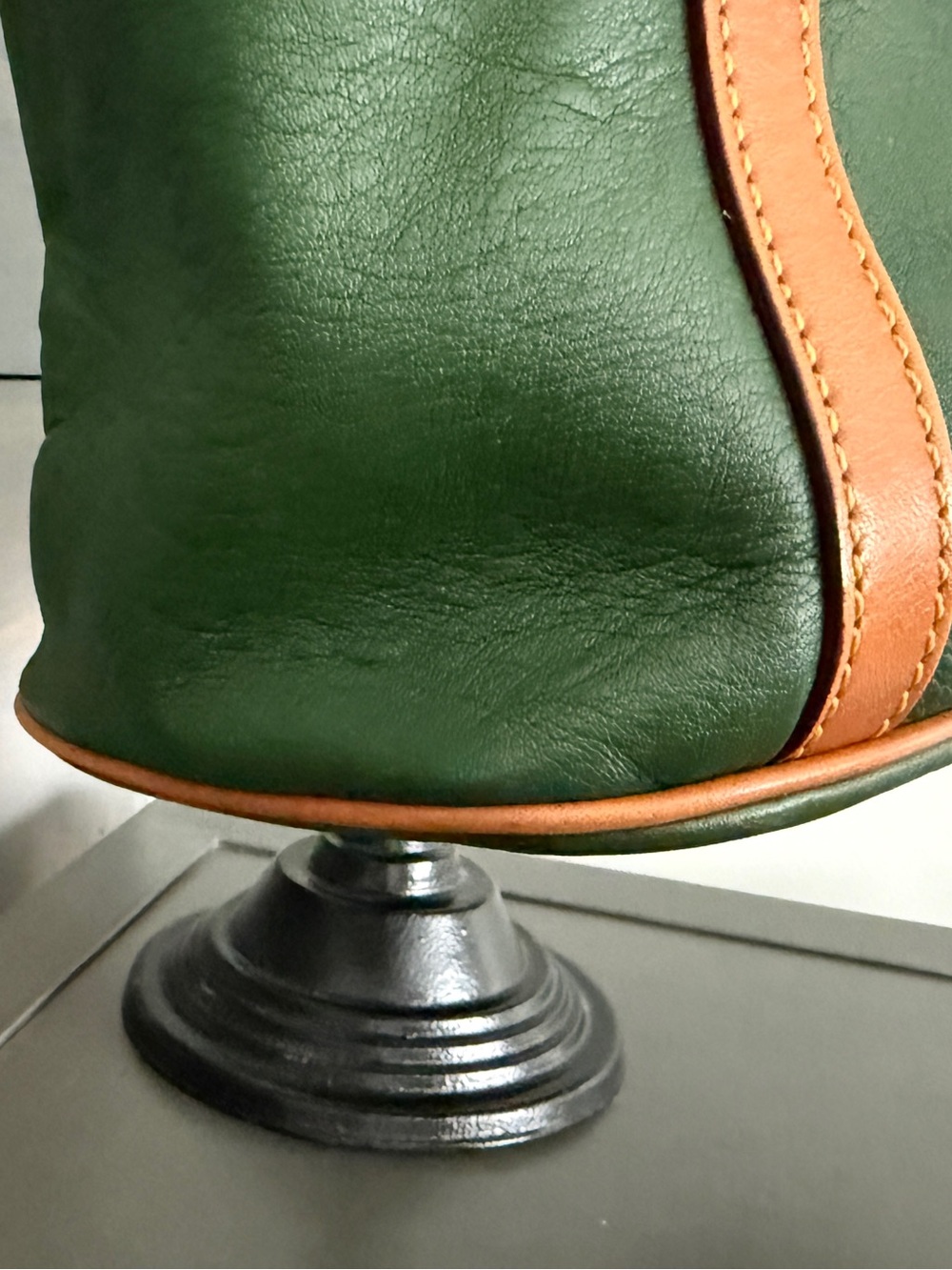 Dooney & Bourke Green Leather Satchel - Picture 4 of 11